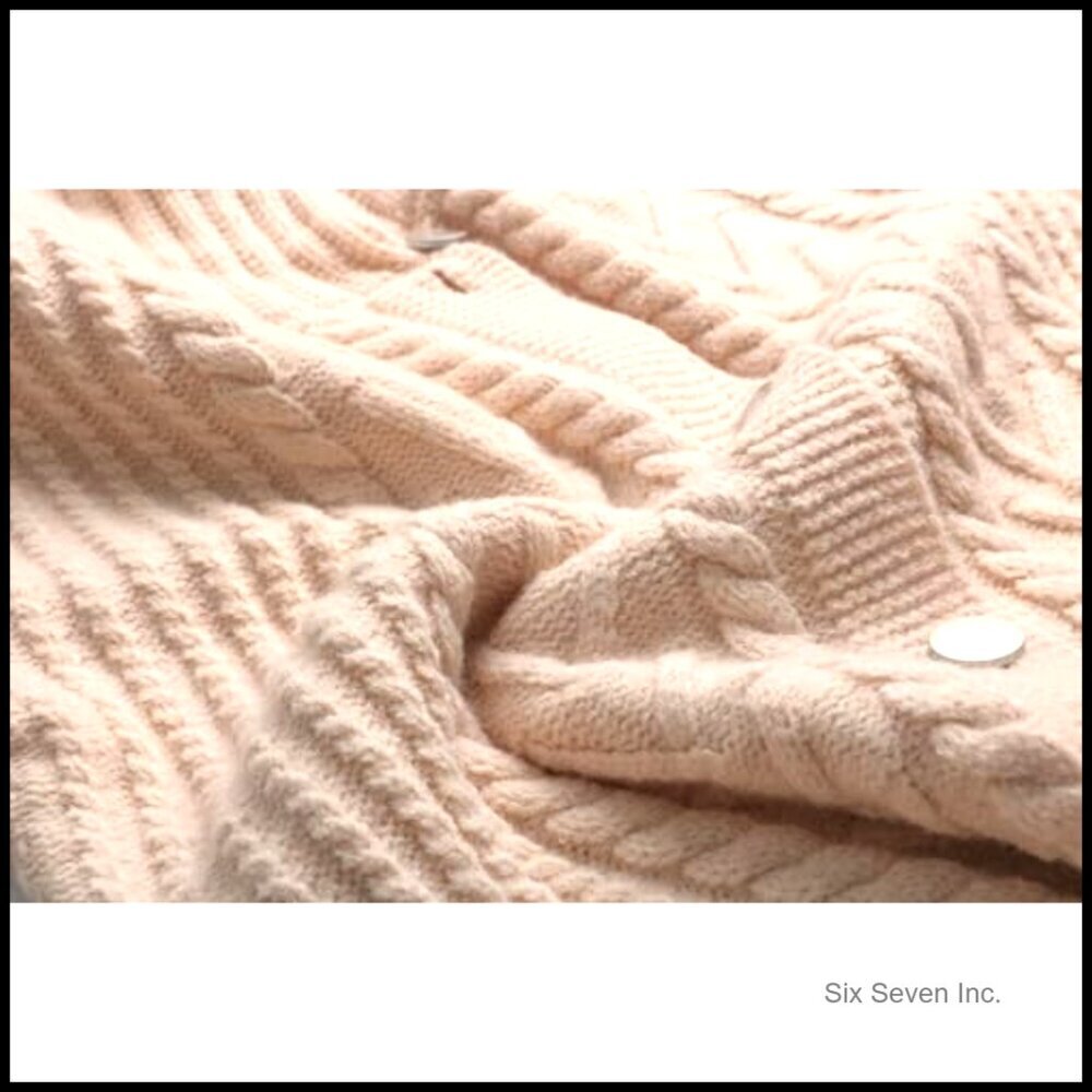 Chunky Knit Cardigan Lapel Collar Oversized Coatigan Sweater Jacket Winter - Picture 4 of 6